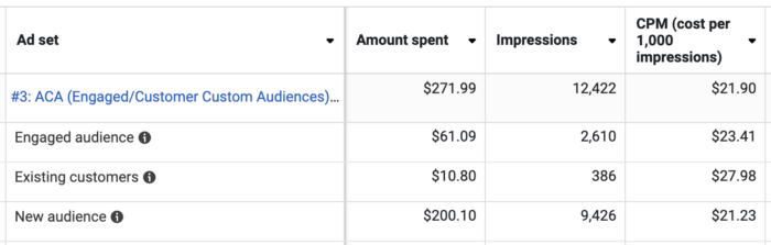 Advantage Custom Audience Audience Segments