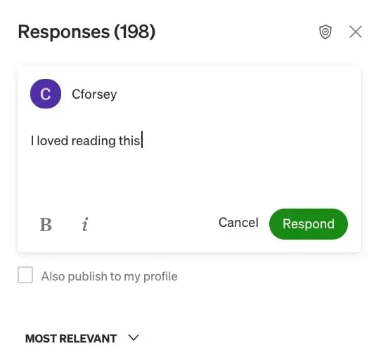 how to use medium, responses