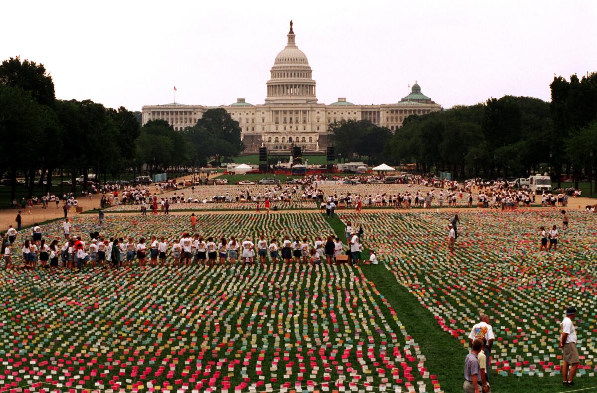 30 Years Later, the Evangelical Purity Movement Still Impacts Sex Education 2 In 1994, an estimated 200,000 purity pledge cards signed by young people were staked into the lawn of the National Mall in Washington, D.C.