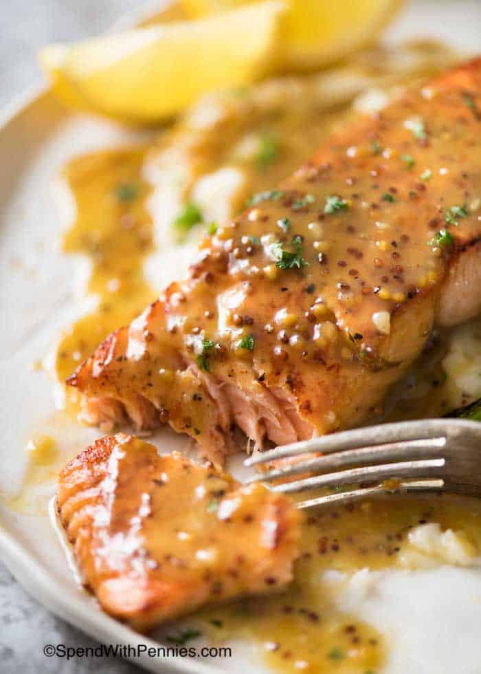 Honey Mustard Salmon Spend With Pennies