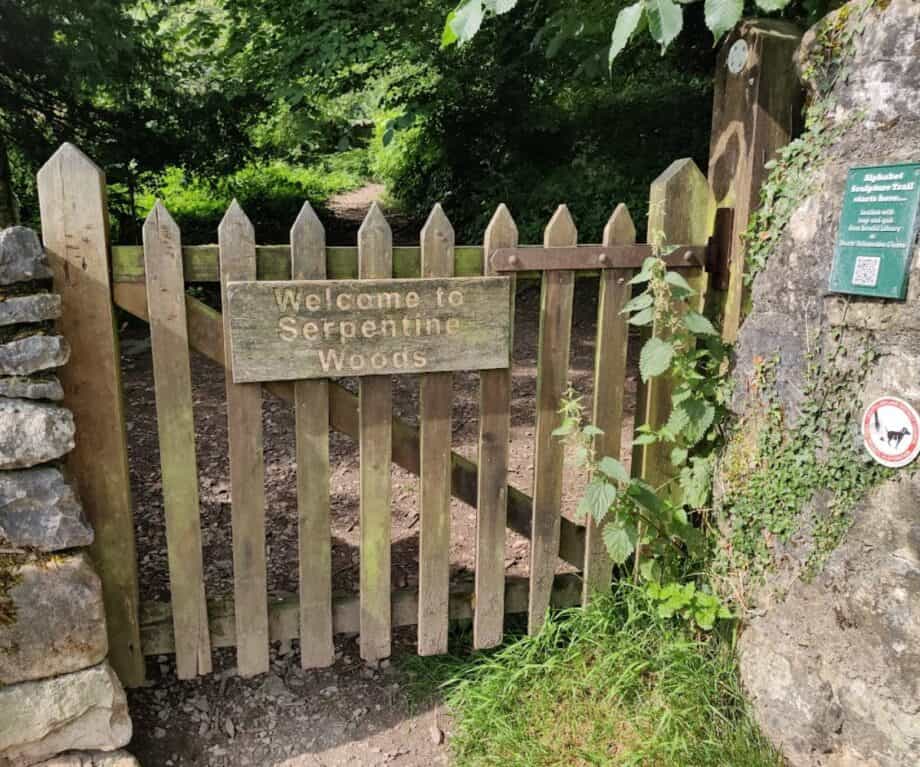 Serpentine Woods Alphabet Trail for younger visitors to Kendal