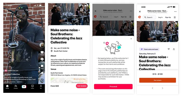 TikTok Eventbrite