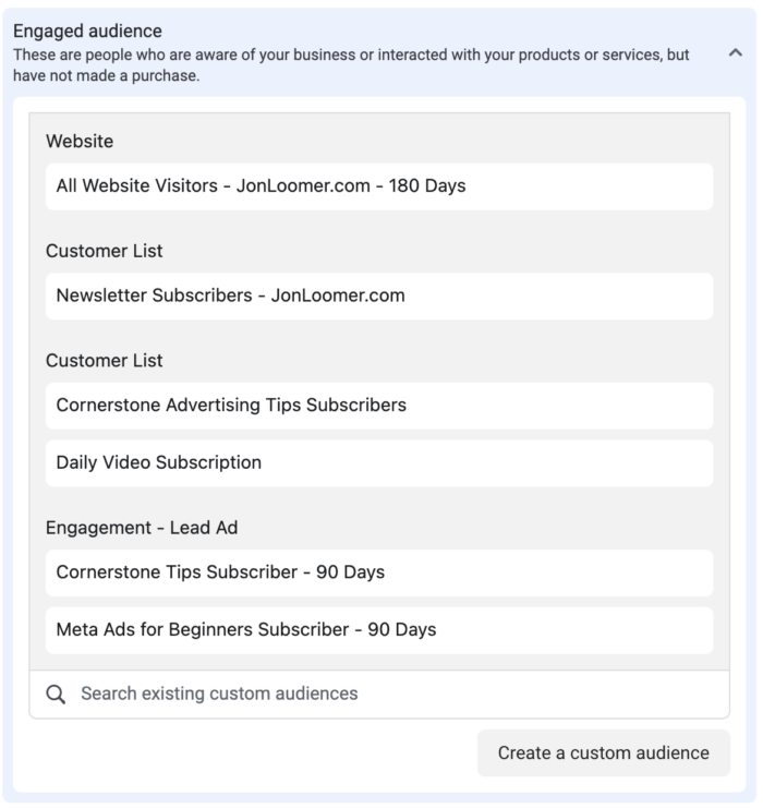 Audience Segments