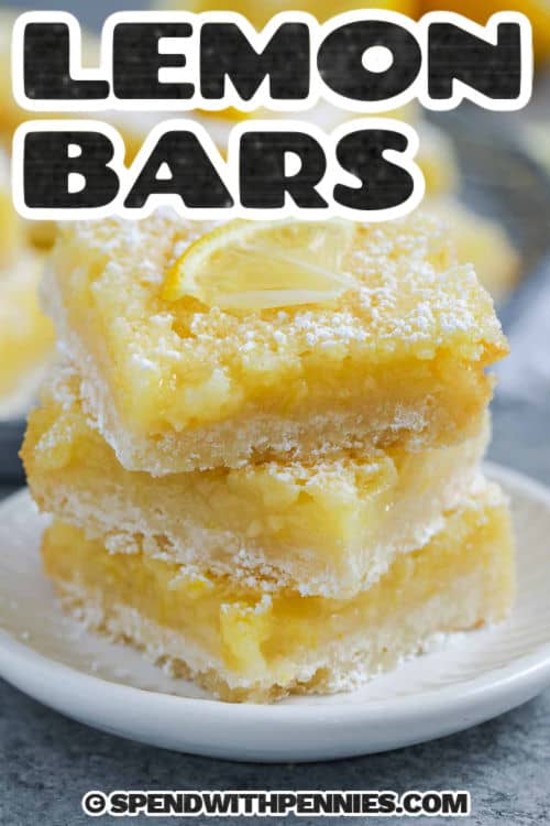 Easy Lemon Bars Recipe with a title