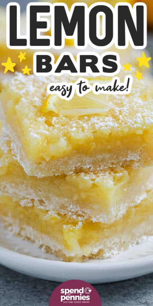 easy to make Easy Lemon Bars Recipe with a title