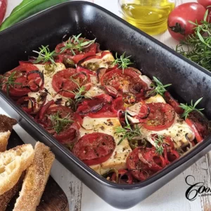 Greek Baked Feta with Tomatoes