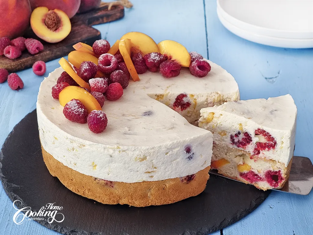 raspberry peach mousse cake main2.webp