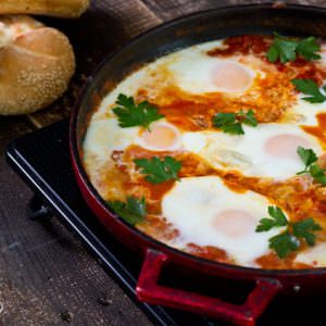 Shakshuka -Eggs in Tomato Sauce