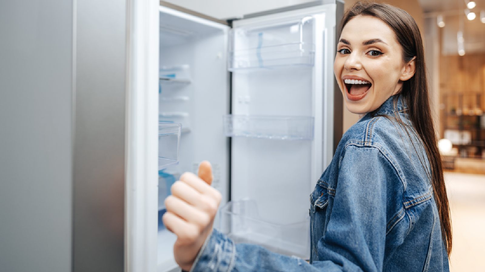 Skincare products in fridge