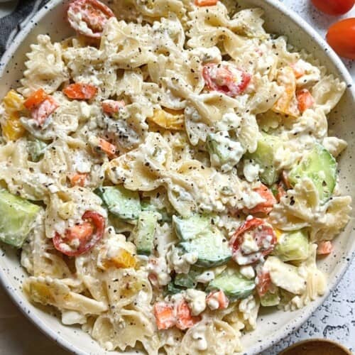 25 High Protein Cottage Cheese Recipes : Watch Learn Eat 12 Cottage Cheese Pasta Salad