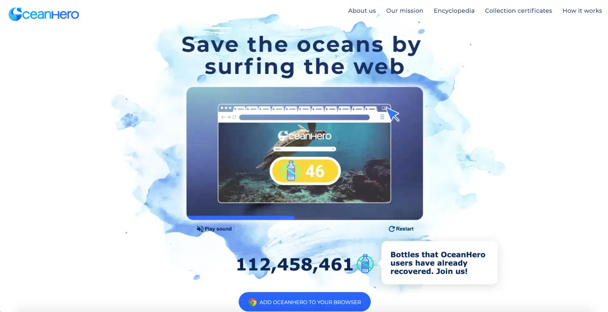 what is the best alternative to google, OceanHero homepage.