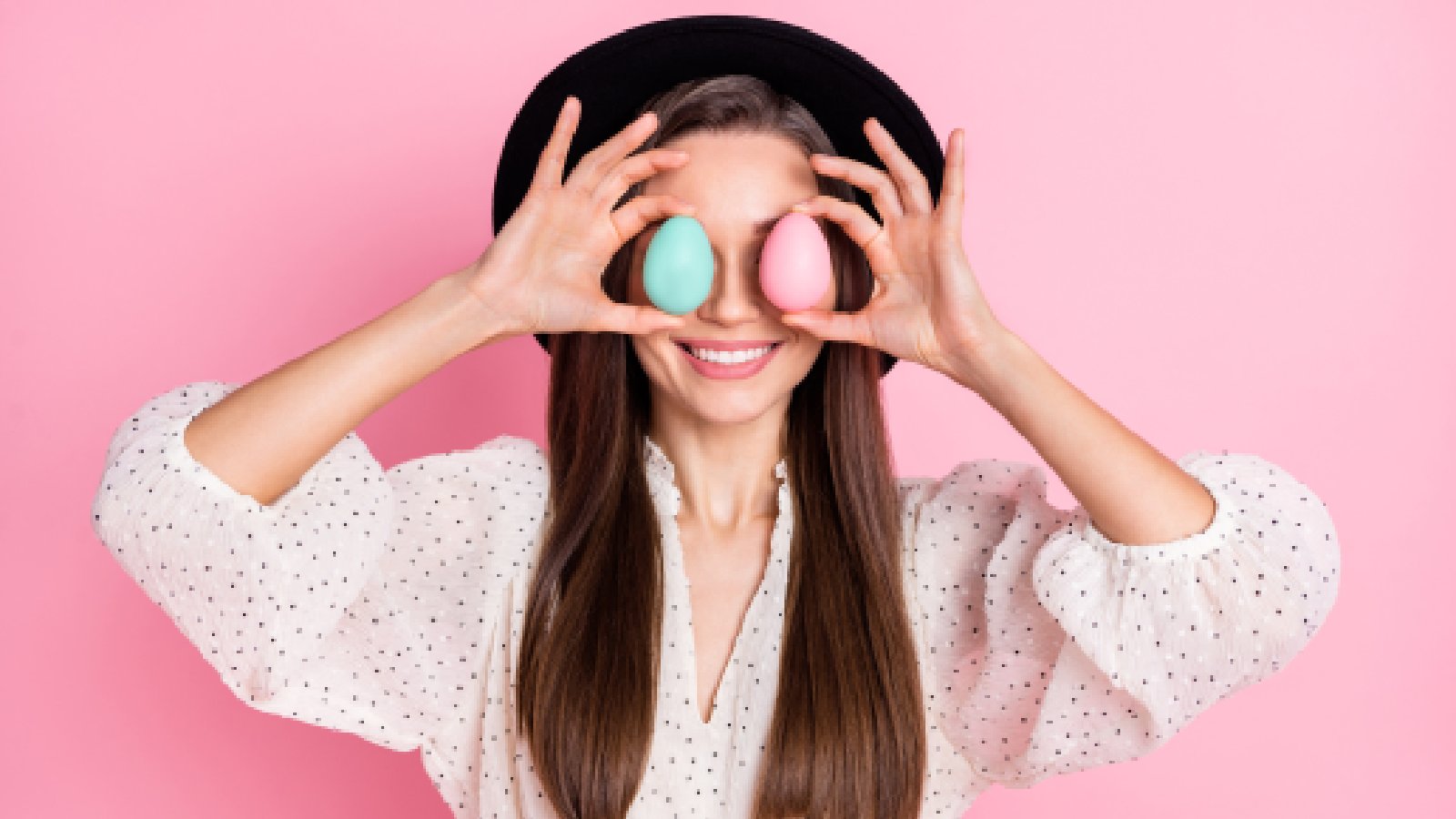 woman holding eggs