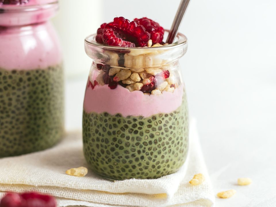 matcha chia pudding with raspberries recipe fa7b78fe2a08b5255d923f6f46b9c75c 960 q60