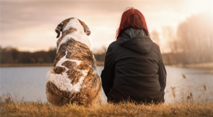 woman and dog 700