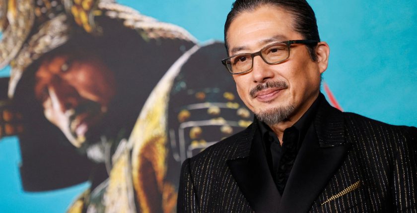 Hiroyuki Sanada attends the Shogun premiere.