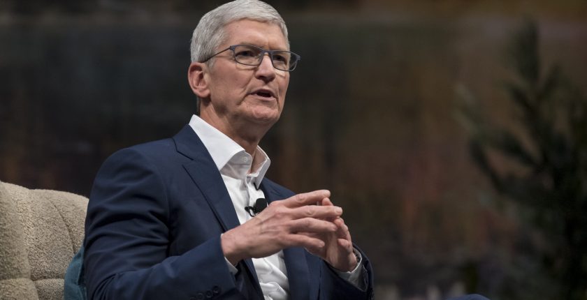 Apple CEO Tim Cook scaled