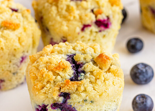 Best Ever Blueberry Streusel Muffins