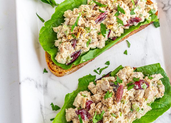 Low Fat High Protein Chicken Salad Sandwich- Flavor Quotient