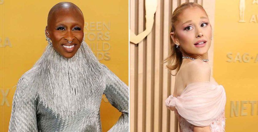 Cynthia Erivo, Ariana Grande, Wicked Cast Attend 2025 SAG Awards