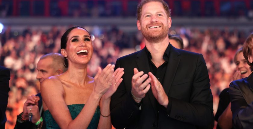 Prince Harry, Duke of Sussex, and Meghan, Duchess of Sussex attend the closing ceremony of the Invictus Games DÃ¼sseldorf 2023 at Merkur Spiel-Arena on September 16, 2023 in Duesseldorf, Germany.