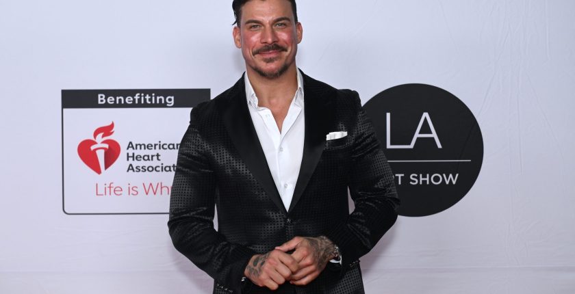 Jax Taylor attends the LA art show opening night premiere party hosted by Jenna Dewan at Los Angeles Convention Center on February 19, 2025 in Los Angeles, California.