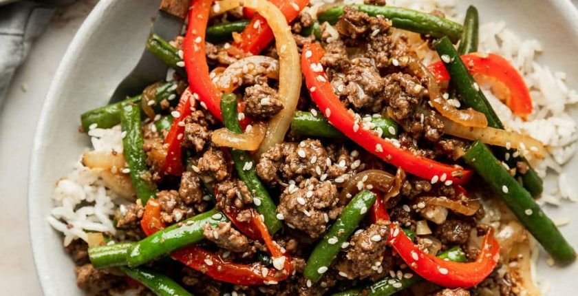 Ground Beef Stir Fry 6