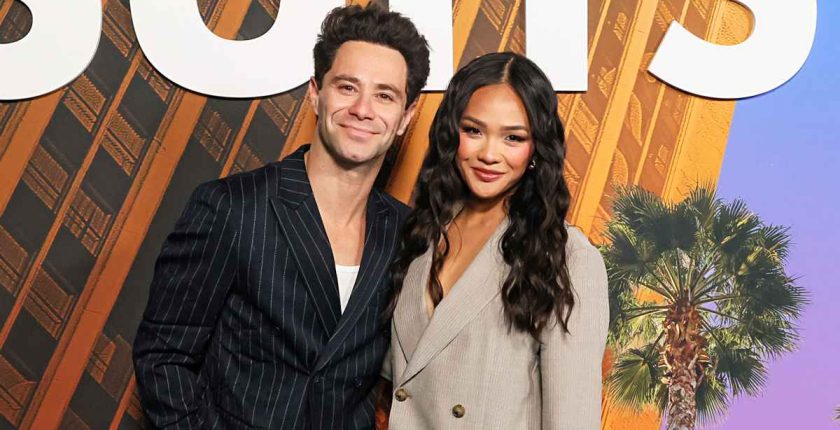 Jenn Tran, Sasha Farber Step Out for Date Night at Suits LA Premiere