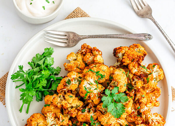 Vegan Crispy Air Fryer Cauliflower Wings