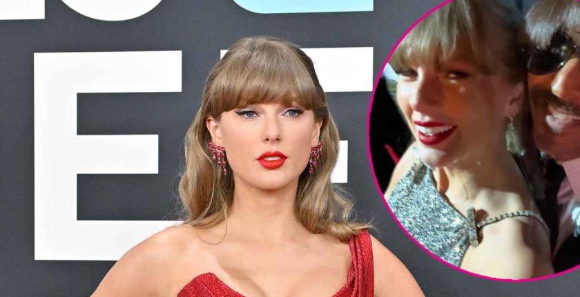 Taylor Swift Shimmered in Gucci Dress at 2025 Grammy Awards After-Party