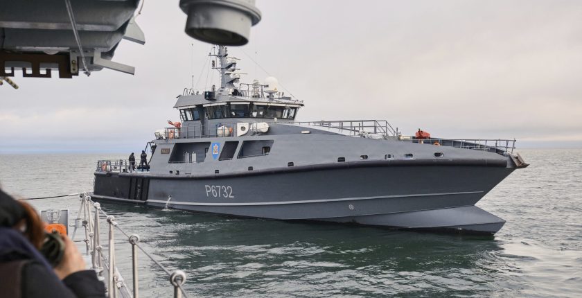 estonian naval ships in baltic sea as part of NATO patrols AP scaled